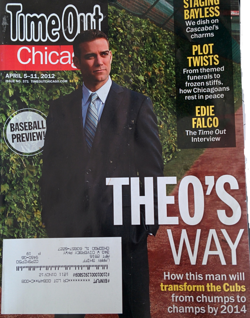 Theo Epstein Cover Story in Time Out Chicago