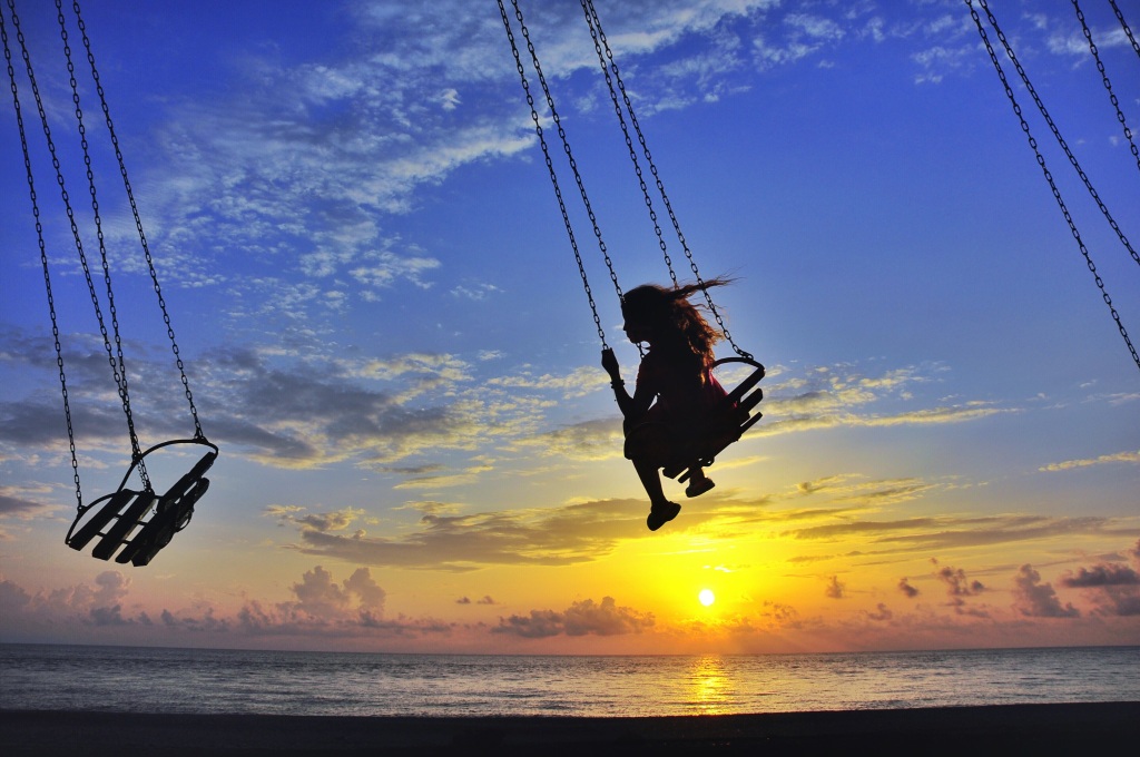 girl on a swing